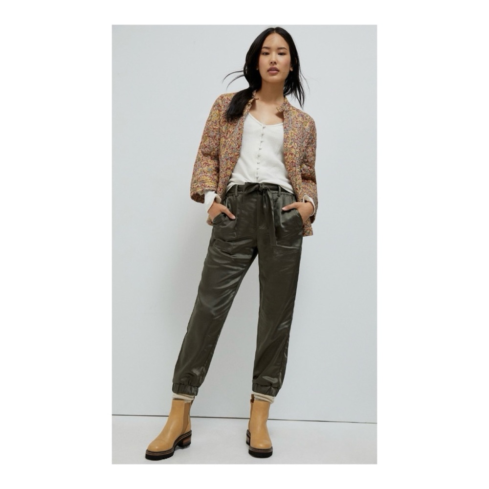 NWOT Anthropologie Sanctuary Twilight Joggers in Moss  Size 27